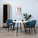 Шкаф-витрина в стиле лофт с чёрной стеклянной дверью Urban Style Space варинант исполнения - 6 | Loft Concept в Ижевске