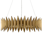 Люстра круглая с фактурным абажуром Graduated Heights варинант исполнения - 2 | Loft Concept в Ижевске