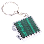 Зеркало брелок складное двухстороннее из натурального камня Малахит Stone Mirrors варинант исполнения - 4 | Loft Concept в Ижевске