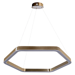 Люстра подвесная светодиодная в форме шестиугольника Диаметр 80 см Hexagon Horizontal варинант исполнения - 1 | Loft Concept в Ижевске