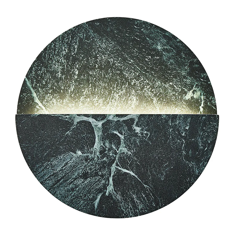 Бра в форме диска из керамогранита Eclipse of Celestial Bodies Зеленый в Ижевске | Loft Concept 