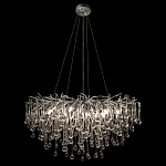 Люстра подвесная с прозрачными стеклянными подвесками в форме капель Диаметр 80 см Droplet Chandelier варинант исполнения - 3 | Loft Concept в Ижевске