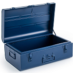 Металлический сундук Metal Dark Blue варинант исполнения - 3 | Loft Concept в Ижевске