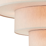 Люстра круглая трехъярусная с тканевыми абажурами Light Soft Glow варинант исполнения - 2 | Loft Concept в Ижевске