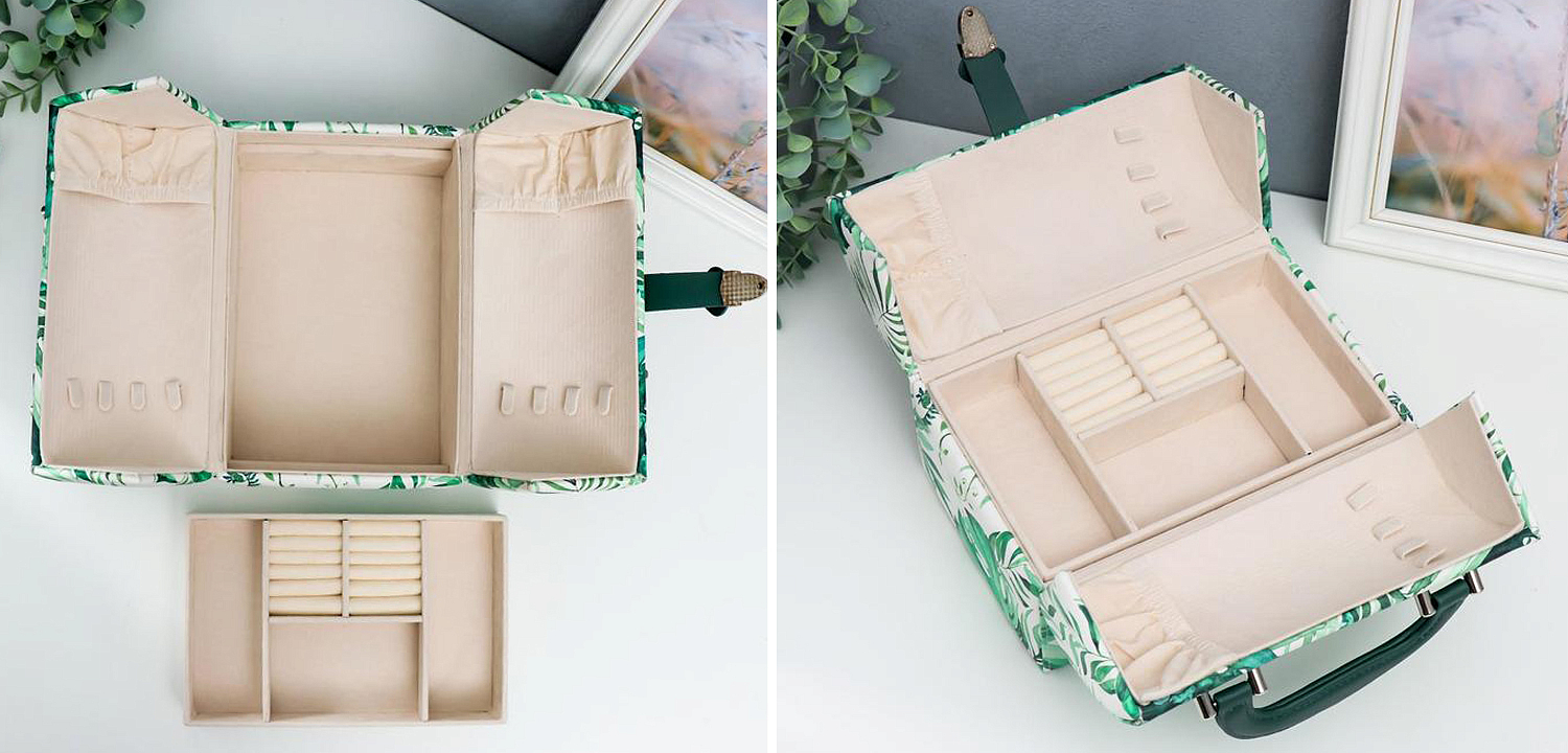 Шкатулка Green Leaves Jewerly Organizer Box Шкатулка Green Leaves Jewerly Organizer Box - Loft-Concept в Ижевске