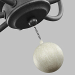 Люстра с 6-ю лампами и кремовыми деревянными бусинами Feiss варинант исполнения - 7 | Loft Concept в Ижевске