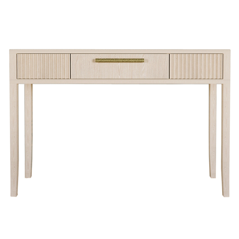Элегантная Консоль Primo с выдвижным ящиком Светлый дуб Древесина Золотой в Ижевске | Loft Concept 