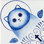 Плитка с узором Котики варинант исполнения - 2 | Loft Concept в Ижевске