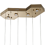 Люстра c 6-ю стеклянными плафонами золото Sparkling Bubbles Tube Gold Hanging Lamp варинант исполнения - 3 | Loft Concept в Ижевске