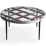 Дизайнерский круглый кофейный стол со стеклянной столешницей Gio Ponti D.555.1 Coffee Table варинант исполнения - 1 | Loft Concept в Ижевске