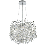 Люстра с хрустальными подвесками на металлических ветках Fairytree Light Silver Chandelier 10 варинант исполнения - 2 | Loft Concept в Ижевске