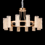 Люстра круглая с текстурными цилиндрическими плафонами Glimpse варинант исполнения - 5 | Loft Concept в Ижевске