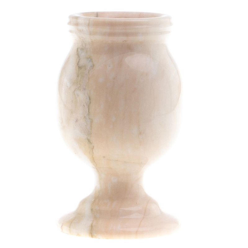 Ваза для цветов из натурального мрамора  Marble Vase 2 Бежевый в Ижевске | Loft Concept 