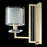 Бра с геометрическим каркасом из металла и цилиндрическим стеклянным плафоном Laurent варинант исполнения - 8 | Loft Concept в Ижевске