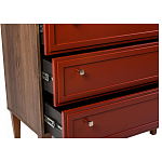 Комод красный из массива бука с 3-мя ящиками Wenge Light варинант исполнения - 5 | Loft Concept в Ижевске