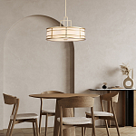 Подвесной светильник цвета латунь с белым матовым плафоном с геометрическим рисунком Feiss варинант исполнения - 8 | Loft Concept в Ижевске