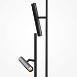 Напольный торшер светодионый черный Lumen Duo варинант исполнения - 2 | Loft Concept в Ижевске