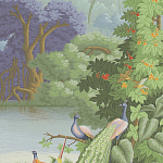 Обои ручная роспись Le Brésil Eden варинант исполнения - 2 | Loft Concept в Ижевске