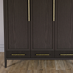 Большой Шкаф Primo Темный орех с 3 дверьми и 3 выдвижными ящиками варинант исполнения - 2 | Loft Concept в Ижевске