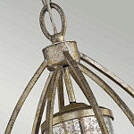 Подвесной светильник овальной формы с цилиндрическим плафоном в цвете сусальное серебро Kichler варинант исполнения - 3 | Loft Concept в Ижевске