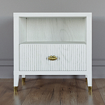 Прикроватная тумбочка с полкой Elsa Dreams White варинант исполнения - 5 | Loft Concept в Ижевске