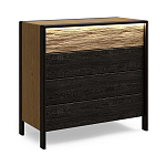 Комод 4 ящика с подсветкой на рельефном фасаде Warm Industrial варинант исполнения - 3 | Loft Concept в Ижевске