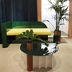 Дизайнерский журнальный стол с рельефным основанием Dutynor варинант исполнения - 3 | Loft Concept в Ижевске