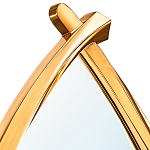 Зеркало овальное в деревянной золотистой раме Oval Gold Lines варинант исполнения - 2 | Loft Concept в Ижевске