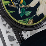 Стул чёрный из натурального бука с изображением птица в саду Blooming Magnolias варинант исполнения - 3 | Loft Concept в Ижевске