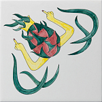 Плитка дизайнерская Драконий фрукт варинант исполнения - 2 | Loft Concept в Ижевске