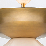 Подвесной светильник латунного цвета с конусовидным белым плафоном Quintiesse варинант исполнения - 11 | Loft Concept в Ижевске