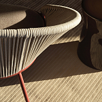 Дизайнерское уличное кресло с веревочной спинкой PETALO Armchair варинант исполнения - 9 | Loft Concept в Ижевске