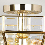 Потолочный светильник шестигранной формы с прозрачными стеклянным плафоном Elstead Lighting варинант исполнения - 10 | Loft Concept в Ижевске