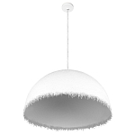 Подвесной светильник в форме купола белого цвета с ажурной бахромой Tactile Line варинант исполнения - 4 | Loft Concept в Ижевске