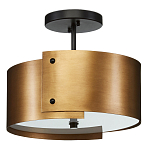 Потолочный светильник круглый светодиодный Semicircular Gold Panels старинная латунь варинант исполнения - 3 | Loft Concept в Ижевске