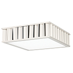 Потолочный светильник квадратный с гофрированным серебрянным абажуром Millennium варинант исполнения - 2 | Loft Concept в Ижевске