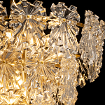 Люстра многоярусная с объемными прозрачными цветами Hanging Flowers варинант исполнения - 5 | Loft Concept в Ижевске