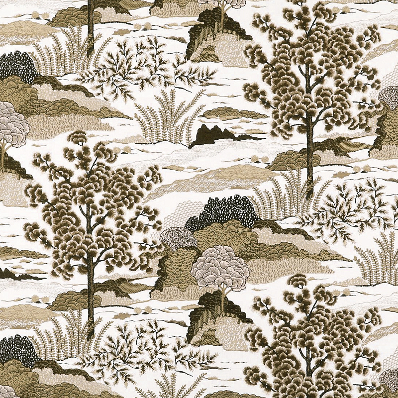 Ткань Velours landscape Beige пейзах N 1190 Бежевый в Ижевске | Loft Concept 