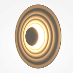 Бра круглое Soft Halo бежевый варинант исполнения - 3 | Loft Concept в Ижевске