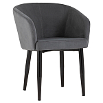 Мягкое кресло на металлических ножках Shaggy Dark Grey варинант исполнения - 1 | Loft Concept в Ижевске