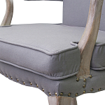 Кресло Aubrey Classical Armchair grey flax варинант исполнения - 4 | Loft Concept в Ижевске
