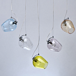 Люстра линейная с 5-ю разноцветными стеклянными плафонами Kaleido варинант исполнения - 4 | Loft Concept в Ижевске