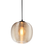 Подвесной светильник со стеклянным рельефным плафоном хром Perforated Glass 25 варинант исполнения - 1 | Loft Concept в Ижевске