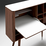 Дизайнерский комод-буфет на высоких ножках с выдвижными ящиками и открытыми полками Joshar варинант исполнения - 4 | Loft Concept в Ижевске