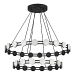 Люстра двухъярусная с круглыми светодиодными источниками света Maxine Light варинант исполнения - 3 | Loft Concept в Ижевске