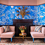 Обои ручная роспись Houghton Canton Blue варинант исполнения - 3 | Loft Concept в Ижевске