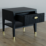 Прикроватная тумбочка с ящиком Elsa Dreams Black варинант исполнения - 2 | Loft Concept в Ижевске