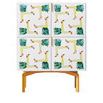 Тумба  с рисунком Short Pina Colada Orange варинант исполнения - 1 | Loft Concept в Ижевске