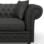 Мебельная ткань Шенилл темно-серый цвет 138 см T4-40 варинант исполнения - 8 | Loft Concept в Ижевске