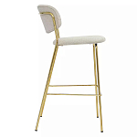 Стул барный широкой полукруглой спинкой на золотистых ножках Chair Smooth Shapes варинант исполнения - 2 | Loft Concept в Ижевске